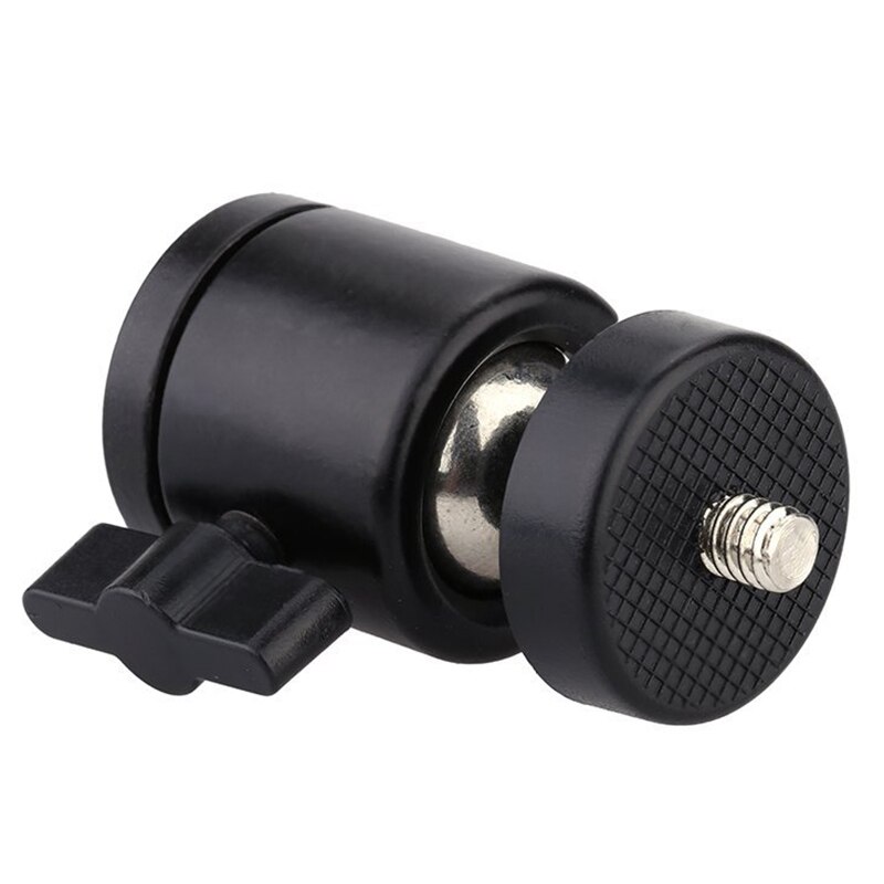 1 Pcs Mini Ball Head 1/4 Inch Mount for Camera Tripod & 1 Pcs Super Clamp with 1/4Inch-20 and 3/8Inch-16 Thread