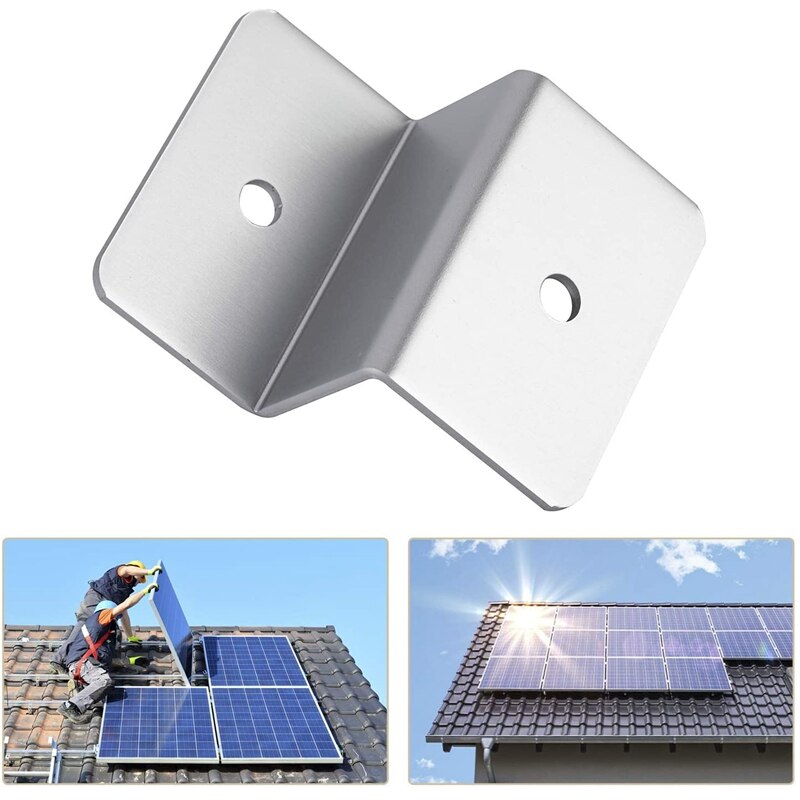 4 Sets Solar Panel Z Brackets Mount Mounting Set RV Boat Off Grid Roof (16 Units)