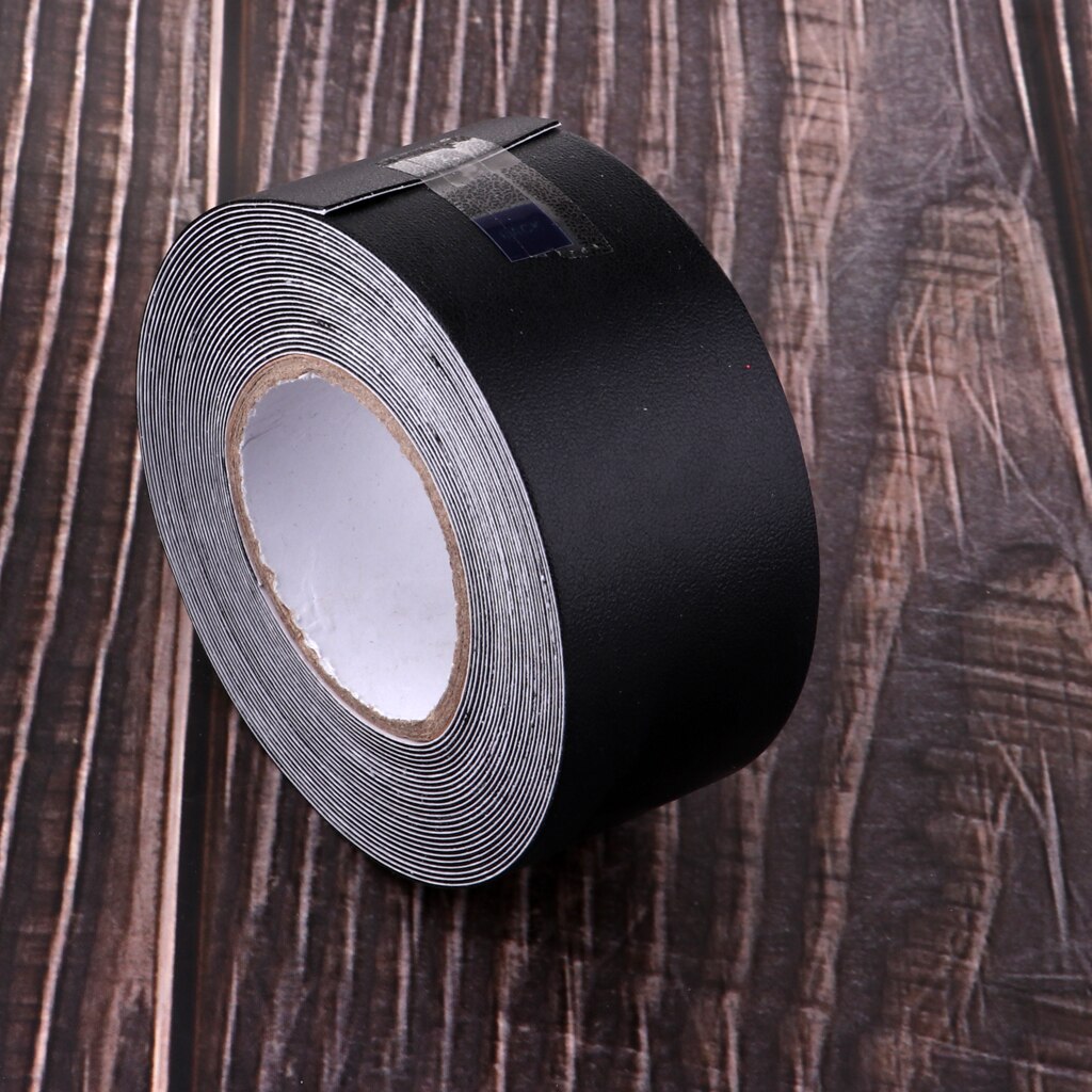 5m erstatnings tennis badminton squash ketsjer/ketcher hoved beskyttelse tape rulle: Sort