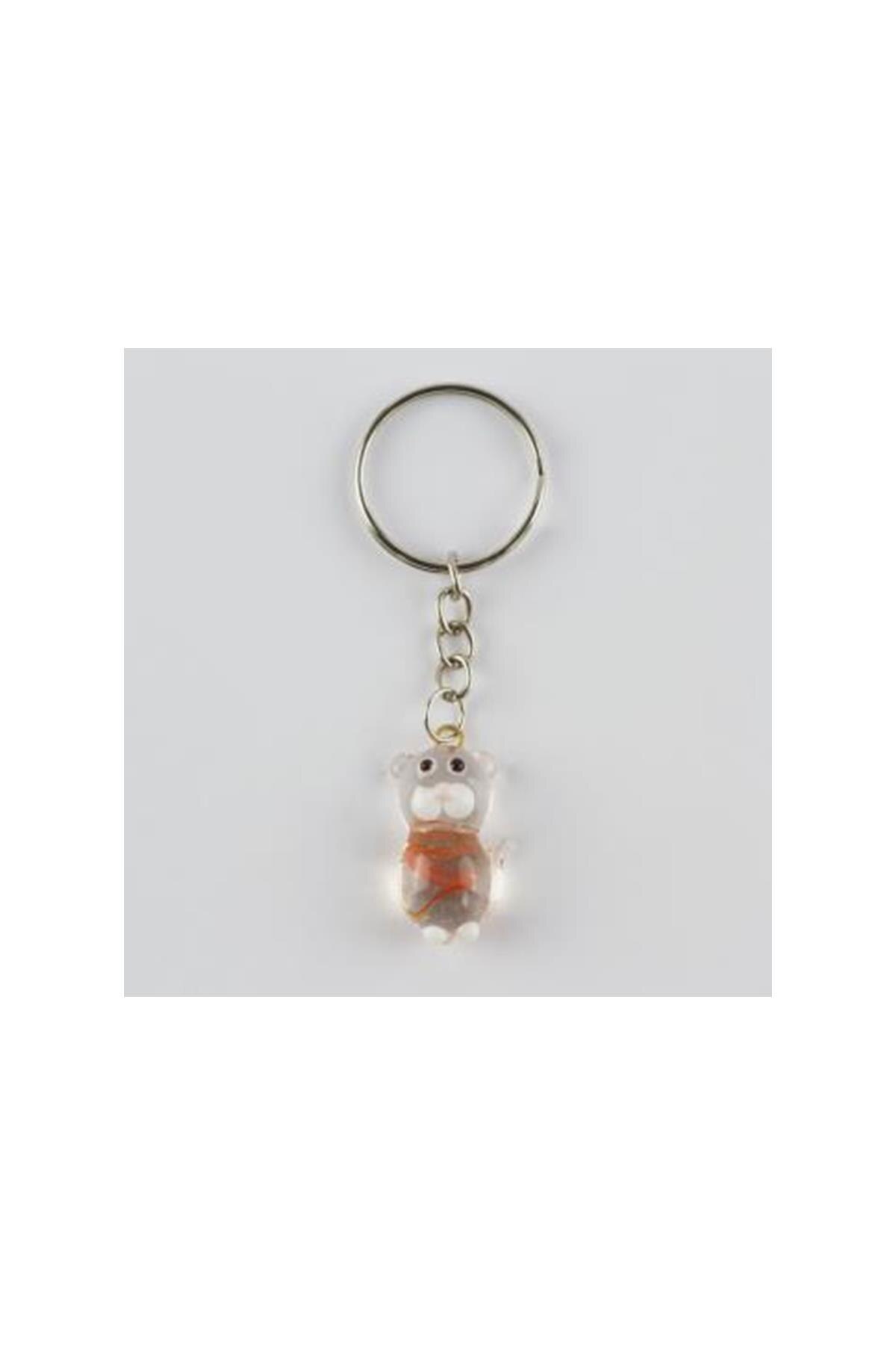 Katze dachte Glas Keychain