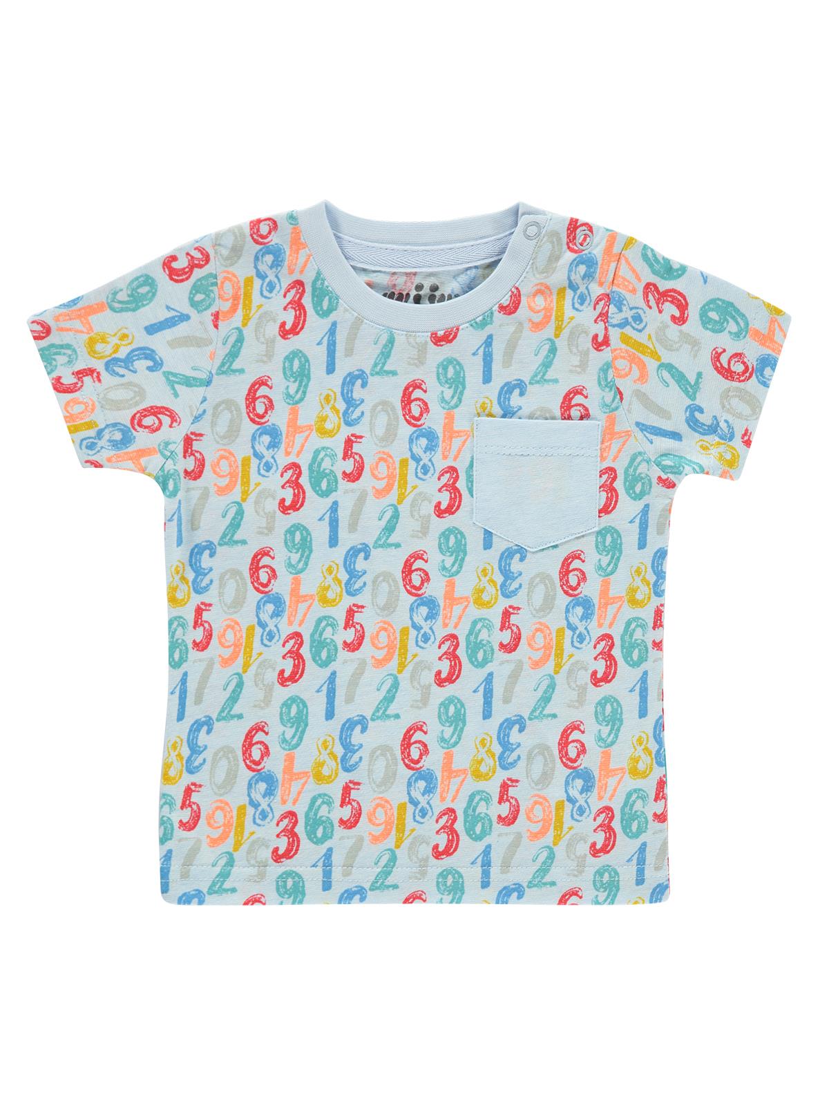 Zomer Casual Mode Korte Mouwen Katoenen Camiseta Блузка Cartoon Civiele Baby Boy T-shirt 6-18 Maand: Blue / 9m