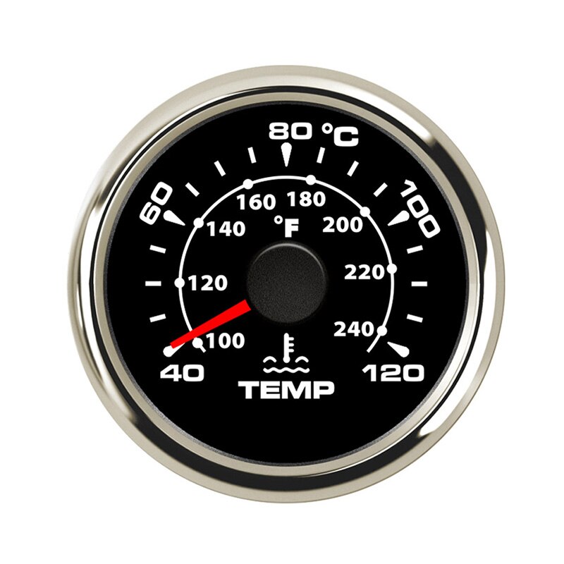 Digital Temperature Gauge For Car Thermometer 52 MM round mini Water temp Meter Indicator Car Boat With Back light Turbo Boost