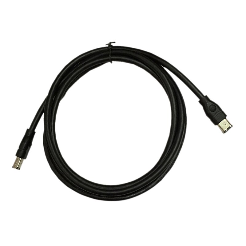 Black IEEE 1394 Firewire 400 to Firewire 400 Cable, 6 Pin/6 Pin Male / Male - 10 FT: Default Title