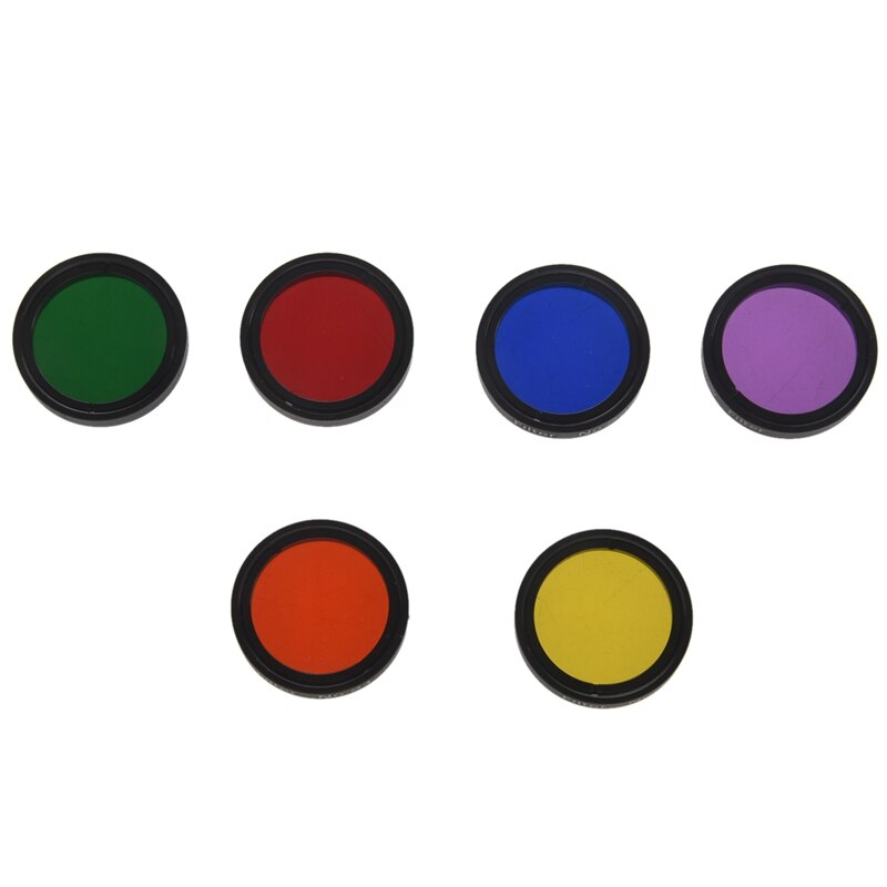 1.25Inch Kleur Astro Filters Set (6 Stuks) Voor Astronomische Telescopen Oculaire Lens Planeten Nevel Filter Skyglow