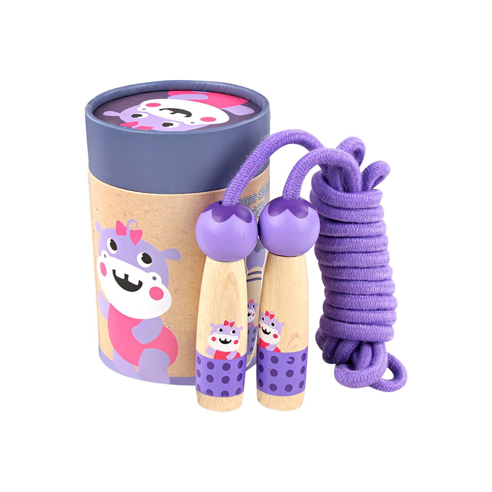 Springen Seil Holz Griff Sport Bodybuilding überspringen freundlicher Einstellbar Baumwolle Seil Spielzeug Sicher freundlicher Sport Spielzeug Детские Игрушки