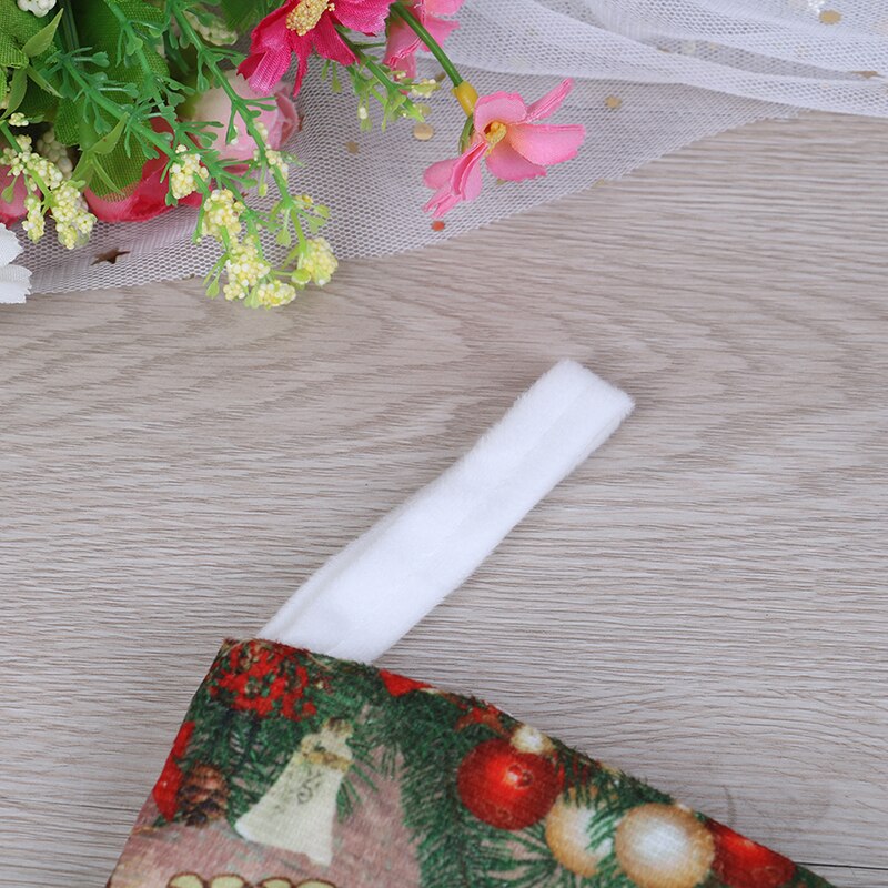 3 styles 1pc julestrømper stof små støvler tasker ornamenter fest hjemmepynt