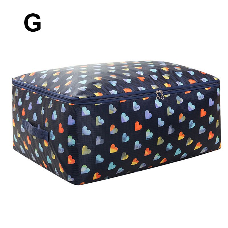 Foldable Oxford Cloth Storage Bag Clothing Bedding Blanket Quilt Closet Organizer Box Cabinet Wardrobe Container With Handles: G