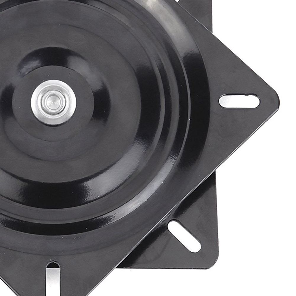 Black Metal 6 polegada plataforma giratória de 360 graus de rotação do assento quadrado usado para 360 graus de rotação universal assento 15.4*15.4*2cm