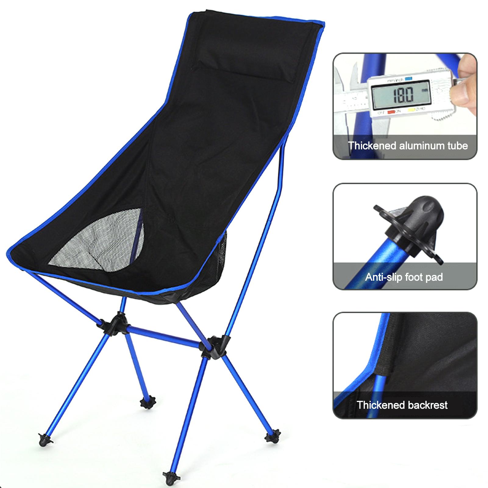 Outdoor Draagbare Klapstoel Vissen Camping Rugleuning Seat Tuinmeubelen