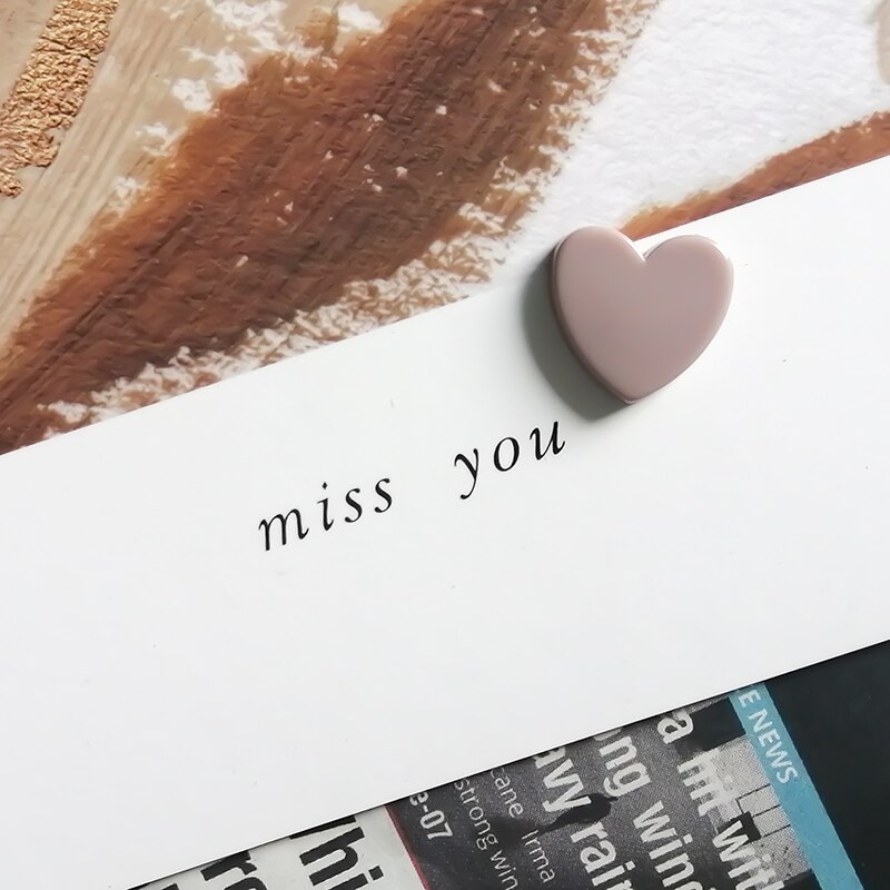 10PCS Cute Mini Fridge Magnets Colorful Love Heart Small Refrigerator Stickers Lovely Photos Wall Magnetic Sticker For Home Deco: 10 PCS Color 10