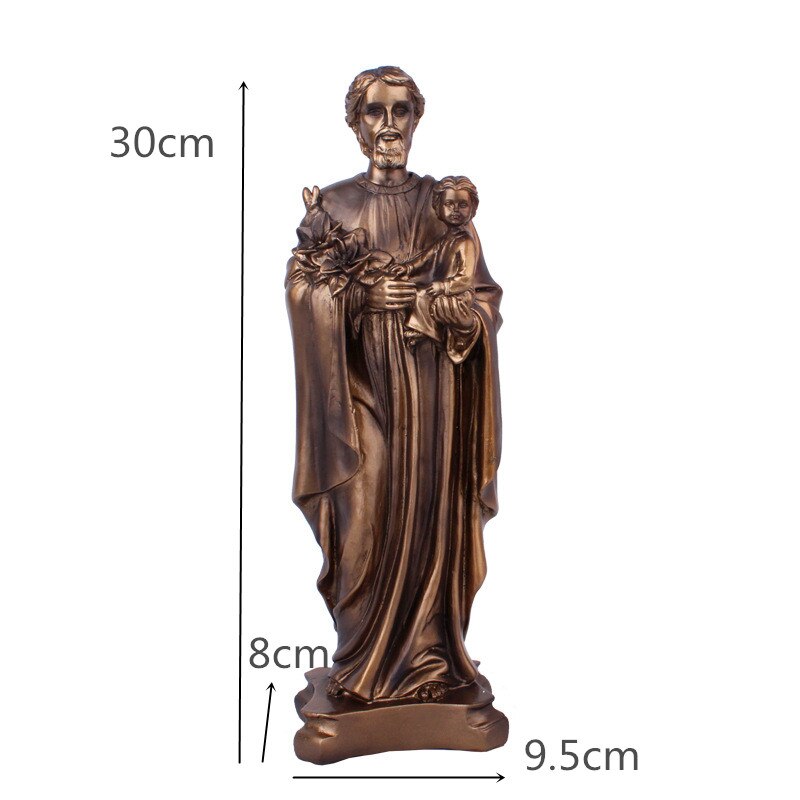 Jesus Home Decoration Virgin Mary Decor Christ Church Catholic Relics Crafts: Royal Blue