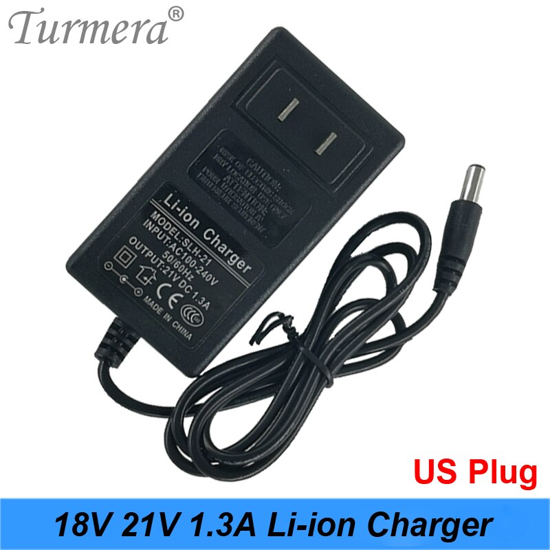 21v 18v 1.3a lithium batterioplader elektrisk skruetrækker 18v 5 serie 18650 lithium batteri væg oplader  dc 5.5 2.1