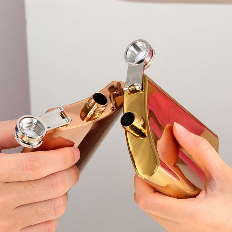 Practical Stainless Steel Flask Curved Flat Bottle Body Leak-proof Tight Screw Cap Flask Suitable For Outdoor Travel