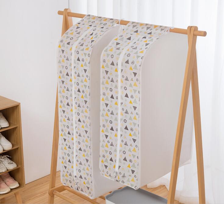 Kläder dammskydd dammtätt plagg tyg förvaring vattentät kostym kappa skydd förvaringsväska hängande organisatör garderob: Stil 3 / 90 x 50 x 55cm