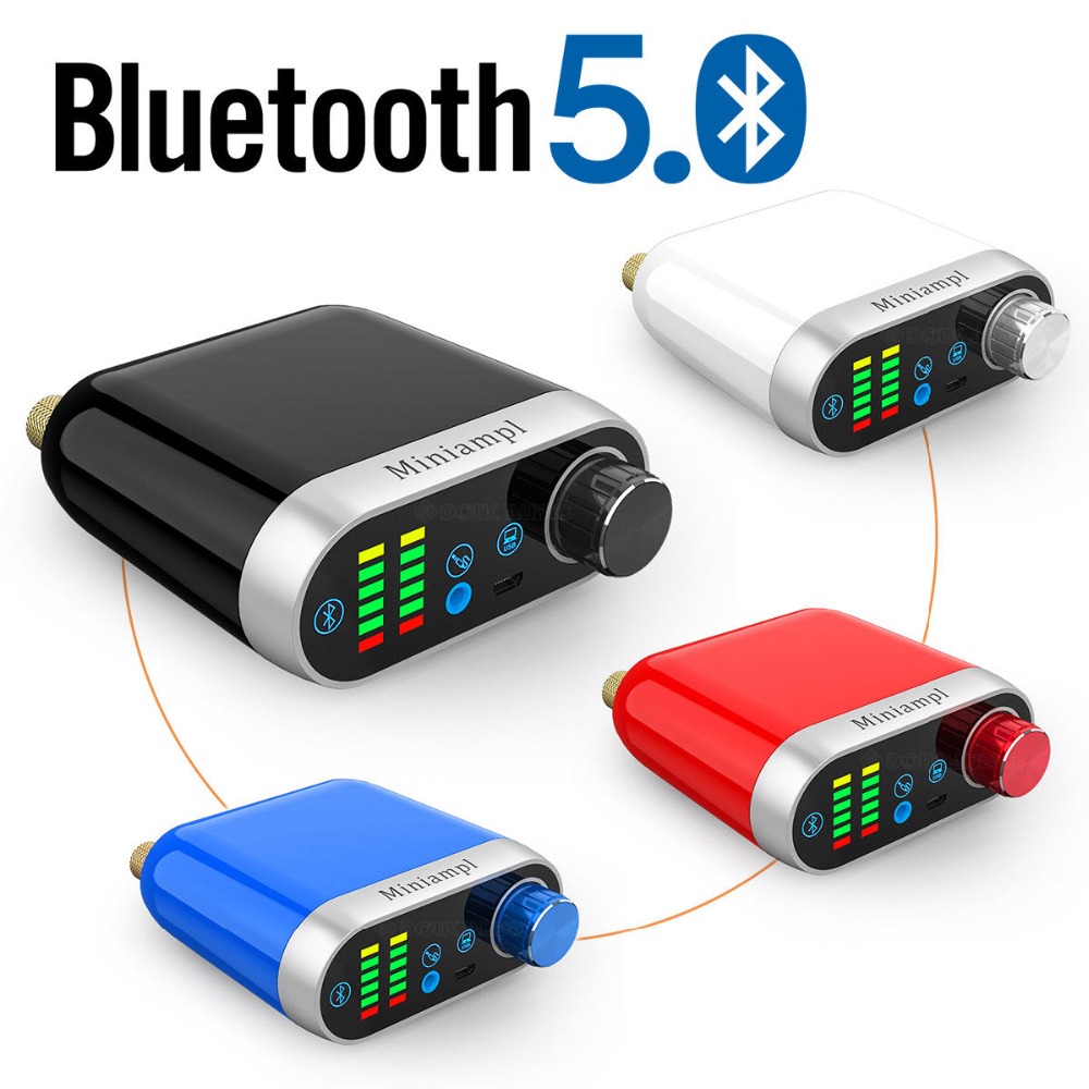 Nobsound HiFi Mini Bluetooth 5.0 HiFi Amplificatore di Potenza Digitale di Classe D Amp USB Scheda Audio AUX 50W * 2 per il Mobile Pad MP3