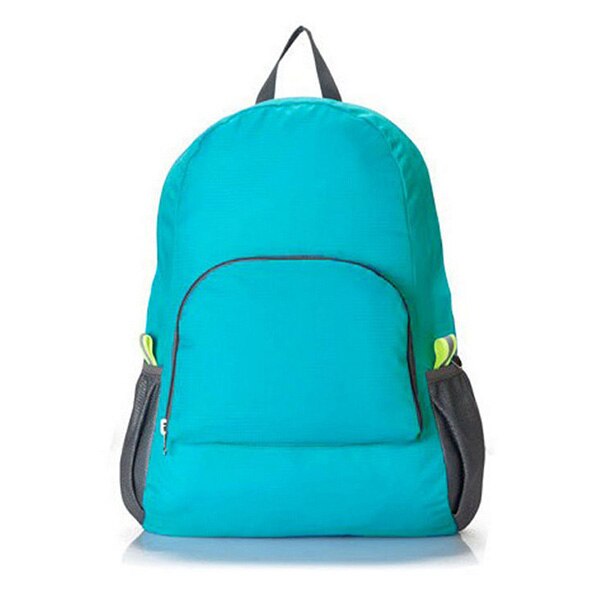 Lichtgewicht Opvouwbare Waterdichte Nylon Vrouwen Mannen Skin Pack Rugzak 20L Reizen Outdoor Sport Camping Wandelen Bag Rugzak: lake blue