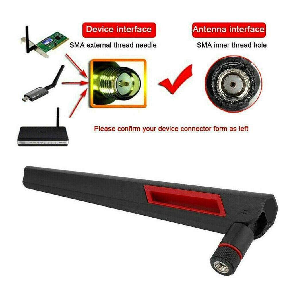 Nuovo 4pz WiFi antenna di RP-SMA Interfaccia con 8dBi 2.4G/5G doppio-gruppo musicale senza fili Wifi antenna per AC88U ASUS RT-AC68U EX6200 AC15