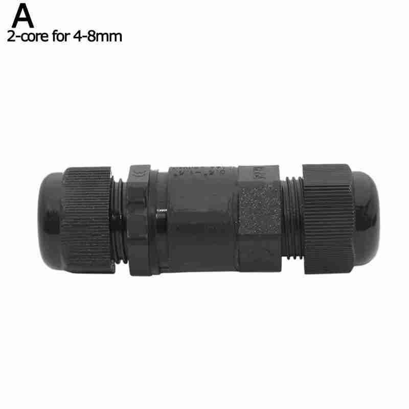 Waterproof Junction Box Connector Electric Cable Inline Plug Mini M20 IP68 Wire Connector 1PC Slim Waterproof Connector D9R6: A