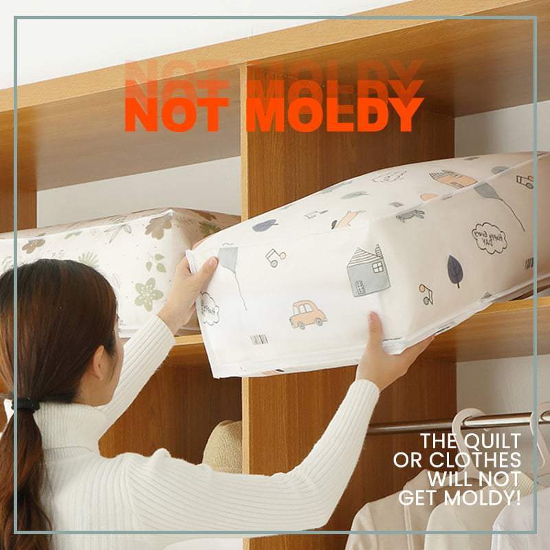 Clothes Storage Bag Large Capacity Quilt Organizer Comforter Blanket Bedding Clear Foldable Zipper Box container Bedroom Closet