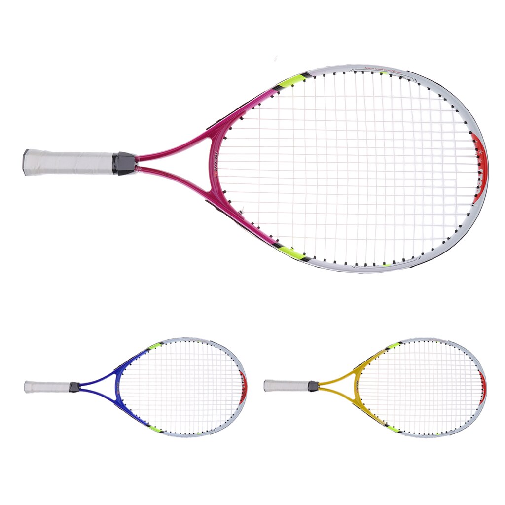 23 Inch Junior Strung Tennis Racquet with Cover for Kids Youth Children