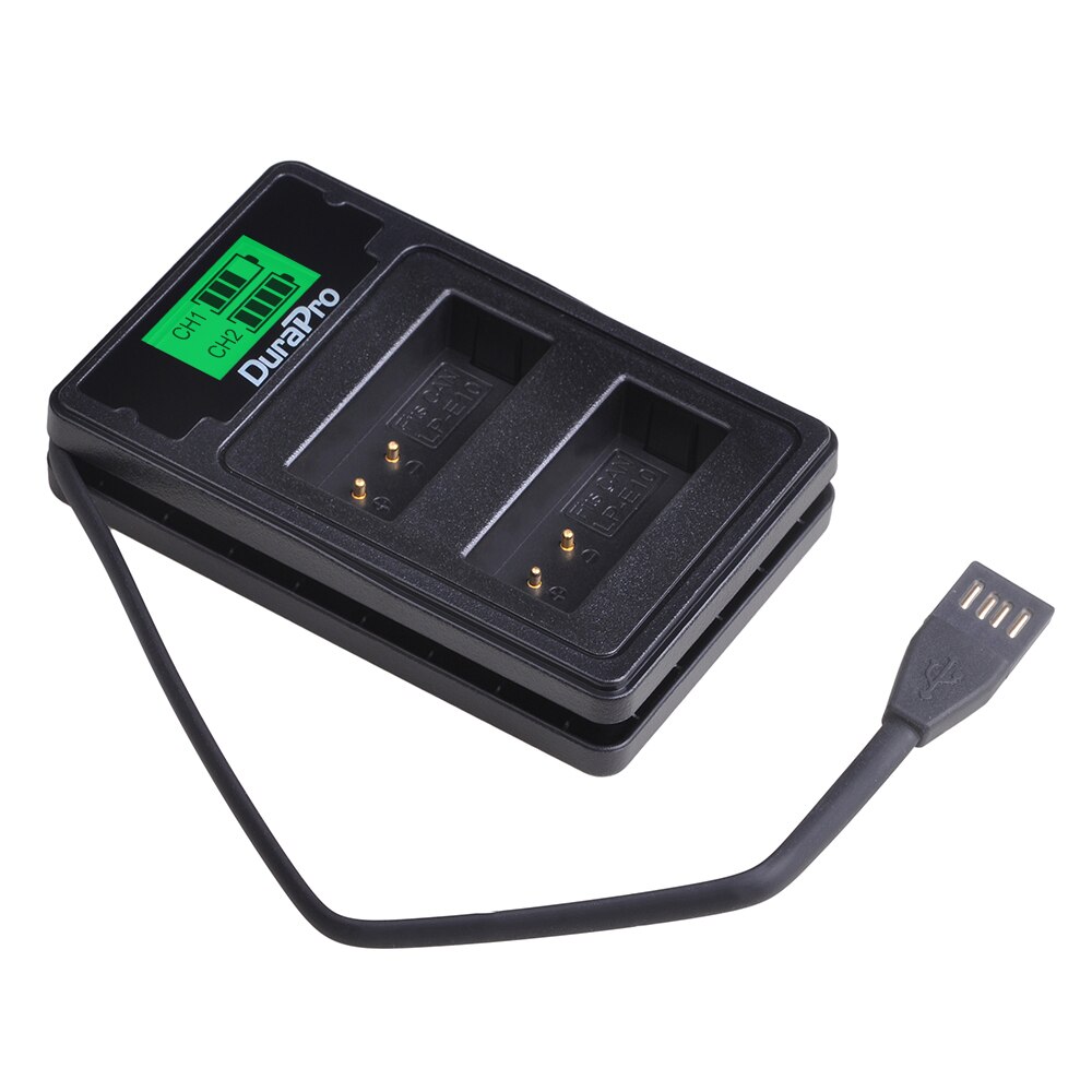 Batterie avec chargeur pour Canon EOS 1300D, EOS 1100D, EOS 1200D, Rebel T5, Rebel T6, Rebel T3, 1500mAh, LPE10, LP-E10