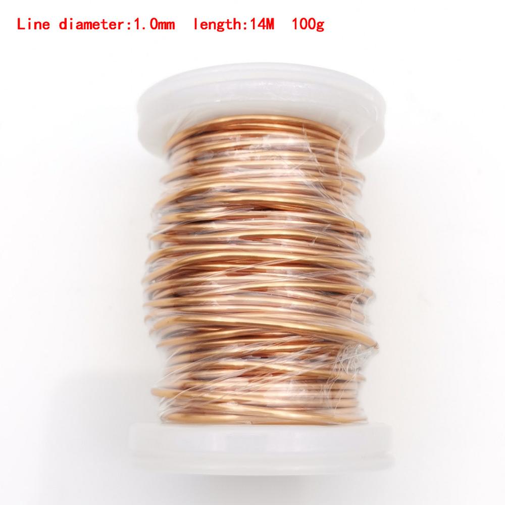 Alambre magnético de cobre esmaltado, bobina de bobinado para máquina eléctrica, bricolaje, fabricación de electroimanes, 100g, 0,1mm, 0,13mm, QA-1: Gris oscuro