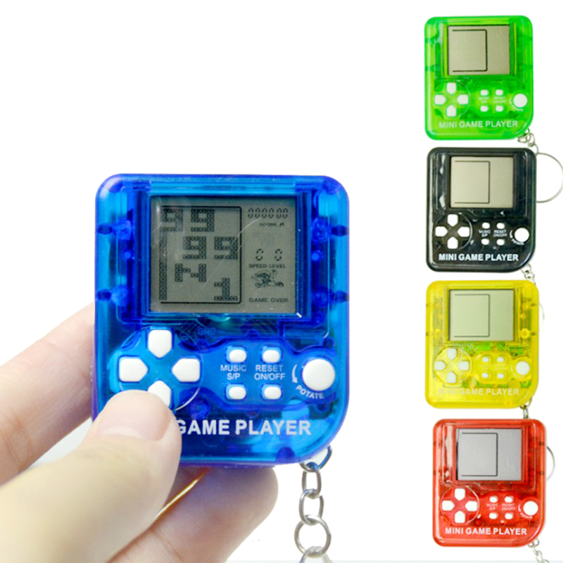 Kawaii nøglering legetøj klassisk mini spil maskine vedhæng nøglering nøgleringe børn mini nøglering legetøj til børn linje venner