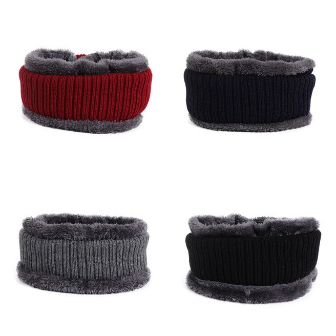 Ensemble de bonnets et écharpes en laine pour homme et femme, Bonnet tricoté, cagoule, masque Gorras, hiver