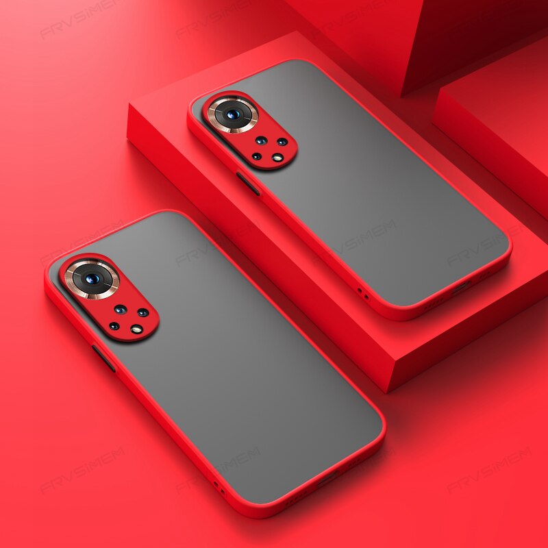 Schutzhülle aus weichem tpu und hartem pc mit linsenschutz, matt, für huawei honor 50 / 50 Profi: Ehre 50 Profi / verrotten