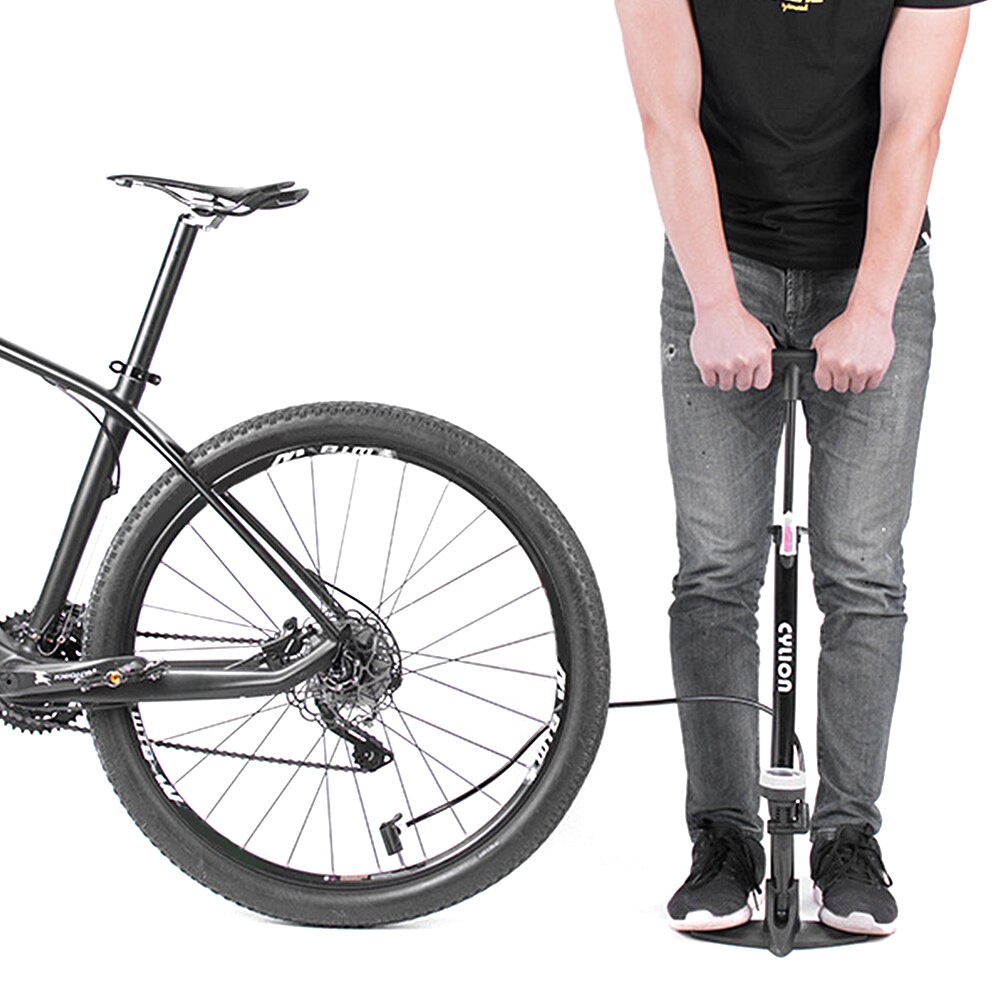Bike Pump 160PSI Bike Floor Pump MTB Road Bike Floor Inflating Presta Schrader Valve Accurate Tire Inflation Foot Bike Pump