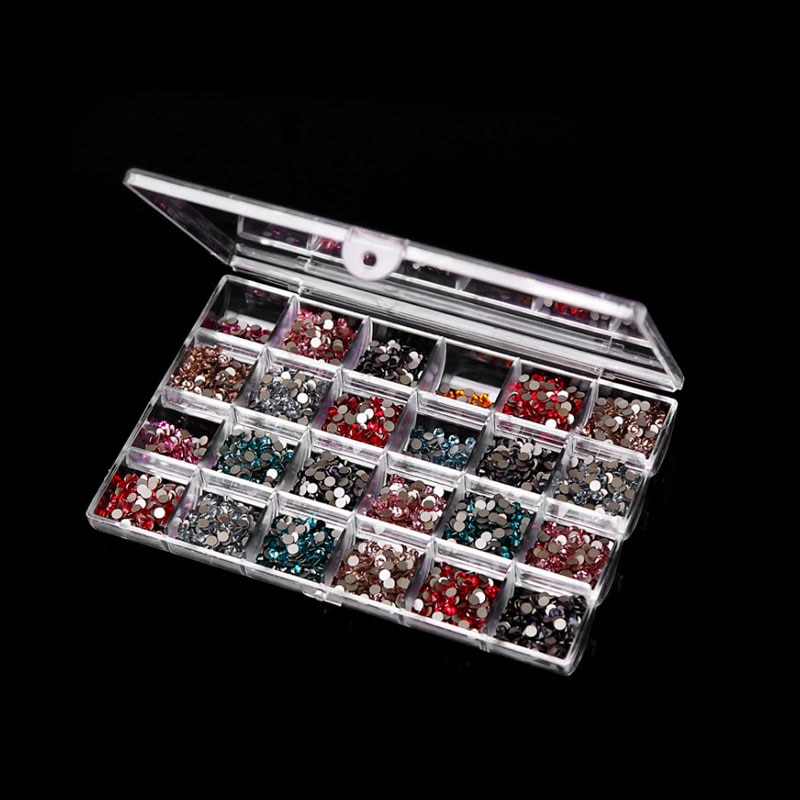 24 Grids Transparante Sieraden Bead Ring Oorbel Opbergdoos Acryl Container Nieuw