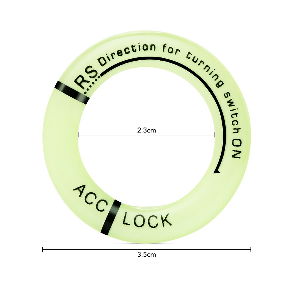 Luminous Car Key Ring Sticker Ignition Switch Cover for Subaru Forester