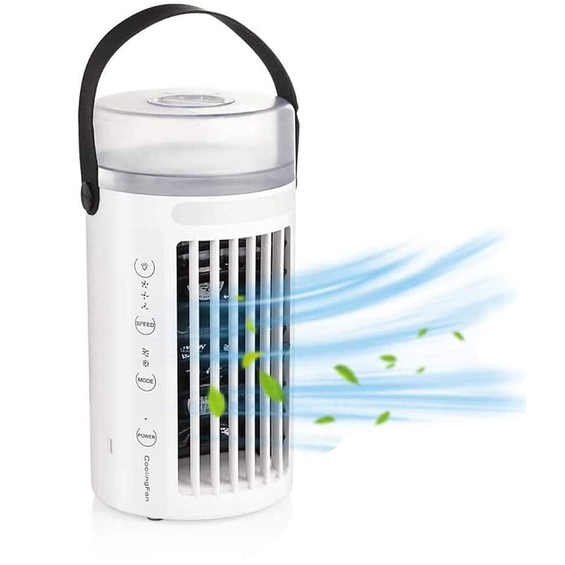 Mini Draagbare Airconditioner Ventilator 4 In 1 Airconditioner Ventilator Adiabatische Koelers Purifier 3 Snelheden Desktop Koelventilator: Default Title