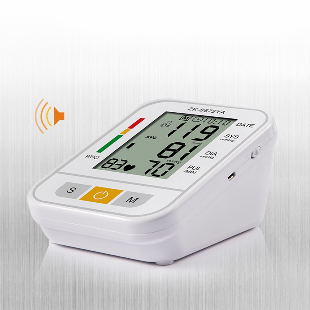 Blood Pressure Gauge Electronic Blood Pressure Meter Electronic Sphygmomanometer Arm Blood Pressure Monitor Without Battery