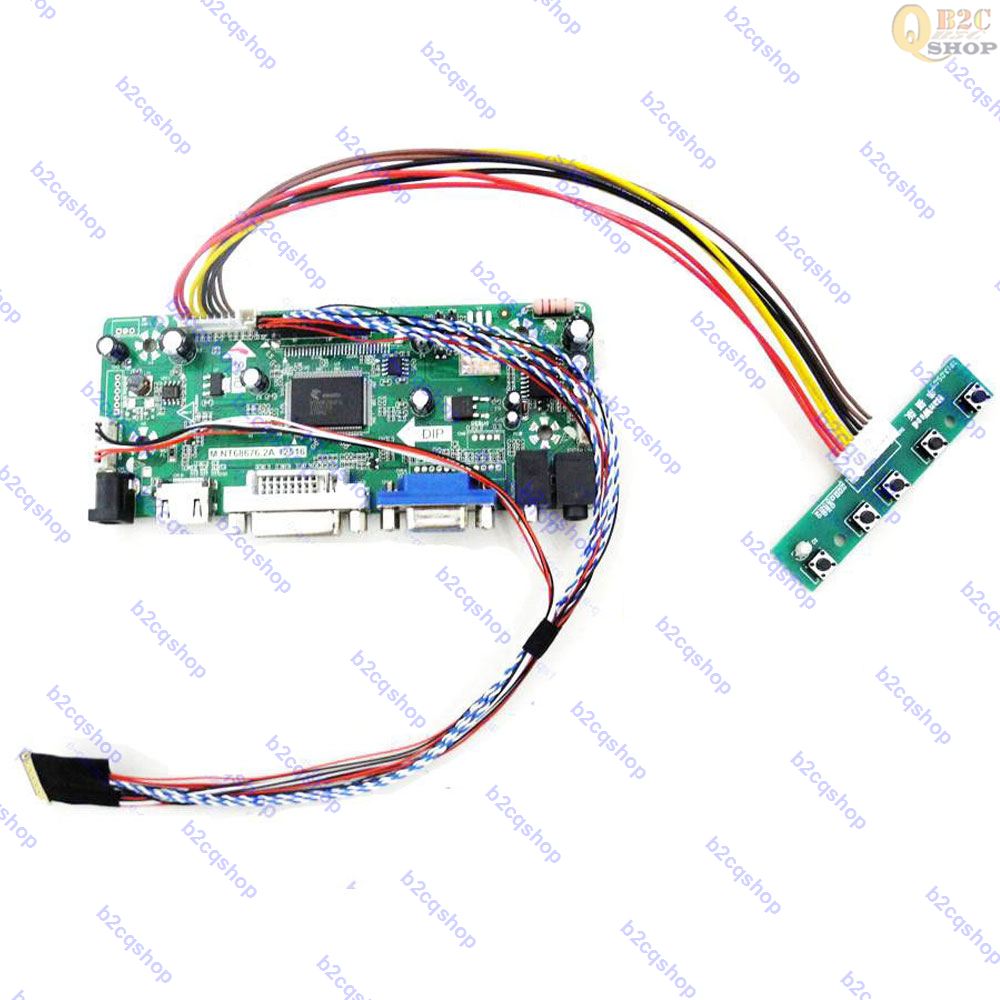 Lcd-controller-treiber-monitor-kit für led-panel  lp140 wh 2( tl )(a2) 1366 x 768 lp140 wh 2 tla 2 hdmi-kompatibel + dvi + vga