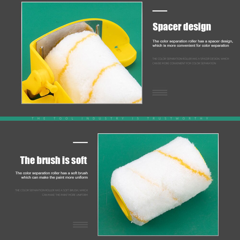 5/6/8 stk renskåret malerkantrullebørste multifunktionel malerrullepensel renskåret kantmaler vægmalerullepensel