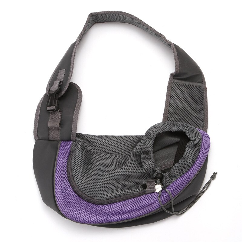 Pet Carrier Kat Puppy Dog Carrier Sling Voorzijde Mesh Reizen Tote Schoudertas Rugzak Siliconen Kom Door Epacket: Purple Without Bowl / S