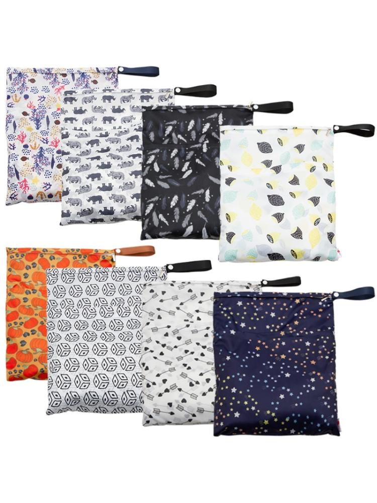 PUL – sac à couches réutilisable et étanche, pochette imprimée, sac sec et humide de voyage, 29x36cm