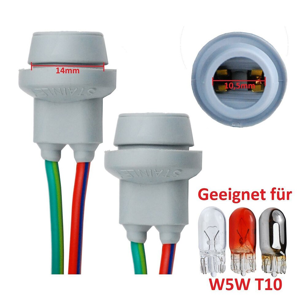 Fitting led verlichting fitting lamp accessoire onderdelen universeel  t10 rubberen basis