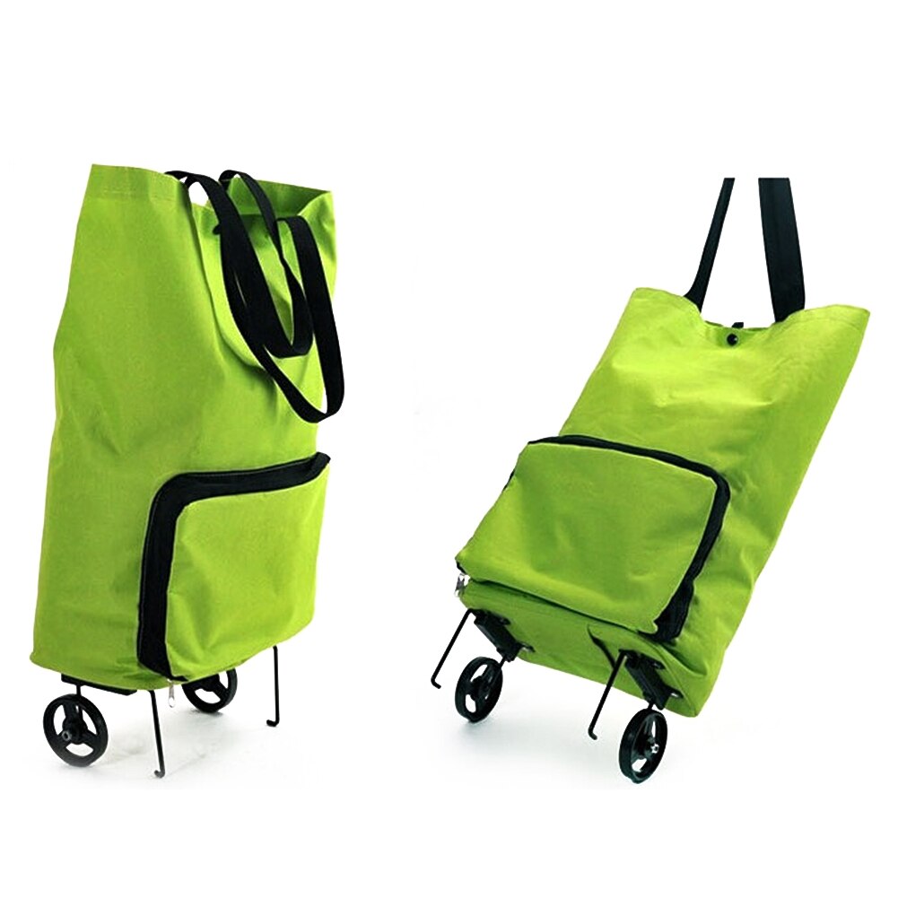 Opvouwbare Rollende Boodschappentas Herbruikbare Winkelwagen Trolley Tas met Wiel