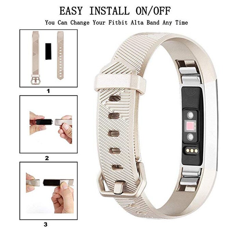 Rose Gold Band For Fitbit Alta HR / Fitbit Alta Smart Watch Wrist Strap For Fit bit Alta HR Small Large Bracelet