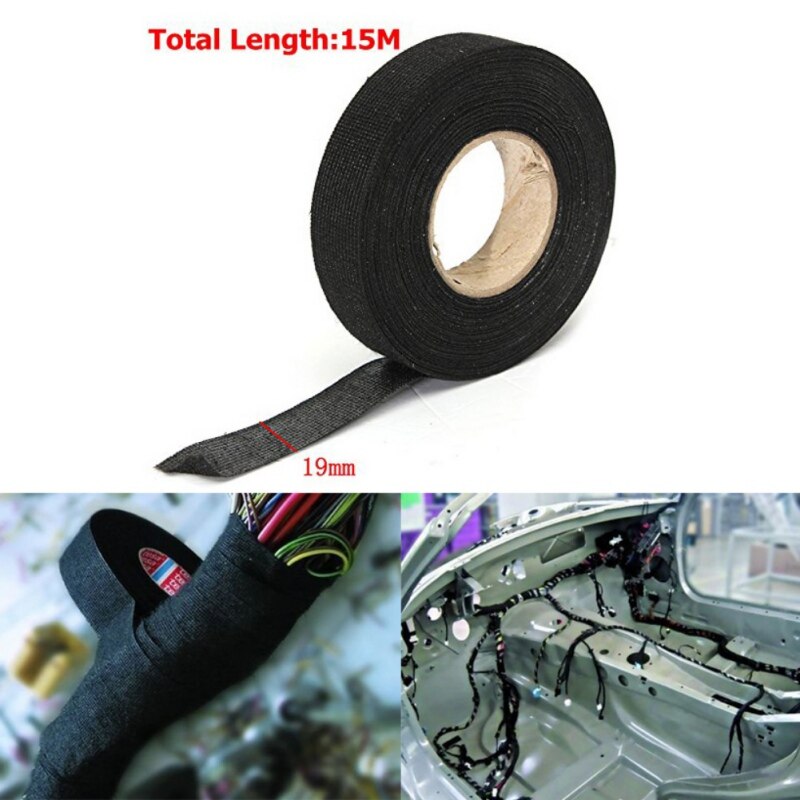 Insulation Electrical Tape Car For High Temperature Wire Harness Tape 19mm*15M Flannel Electrical Tape Heat-resistant