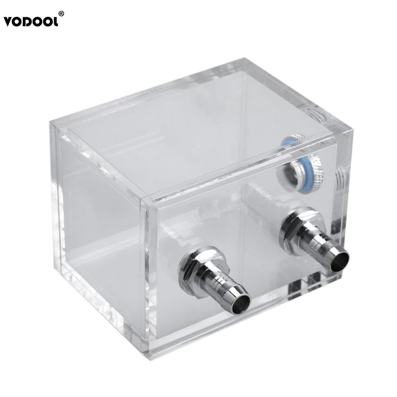 Vodool 200ml g1/4 gevind port akryl pc vandkøletank til computer pc vandkølesystem med rørstik vandblok