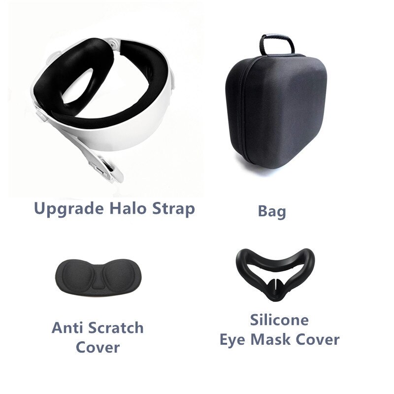 Head Strap Upgrade Verstelbare Voor Oculus Quest 2 Vr Halo Band Verhogen Ondersteunende Forcesupport Voor Oculus Quest2 Accessoires: Package C