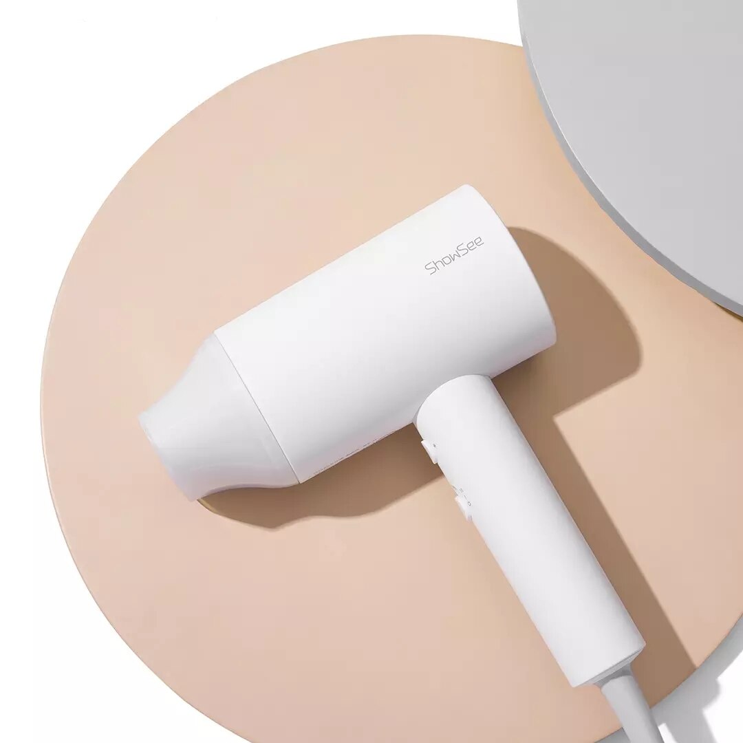 Xiaomi Hair Dryer SHOWSEE A1-W Negative ion hair care, high air volume, quick-drying household portable 1800w hair dryer