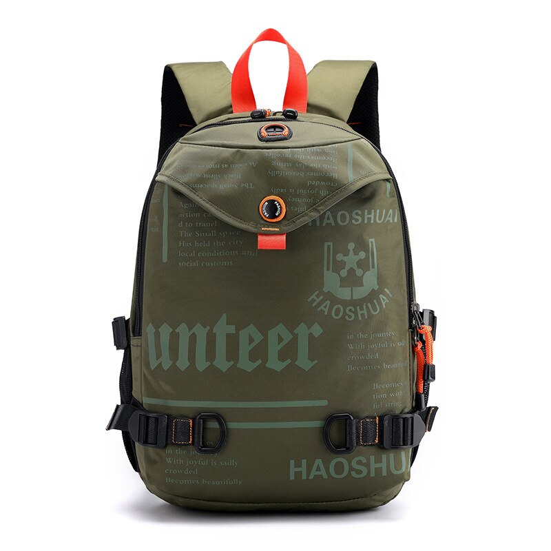 Men Mini Waterproof Backpack Ultra Light Nylon Travel Backpacks Teenage Student Collage Rucksack Letter Printing Small Bag XA24C