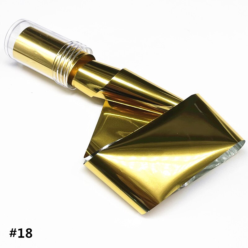 Aurora lámina de cristal para uñas, película adhesiva de celofán, de tendencia de uñas coreanas, cubo de hielo, decoración DIY, 100cm/botella: 18