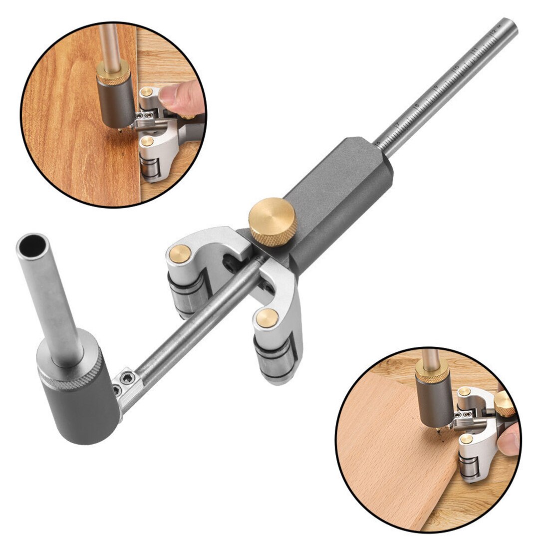 Woodworking Straight Line Arc Dual-Purpose Scriber Parallel Scriber Multi-Function Scribing Tool Drawing Outline Gauge