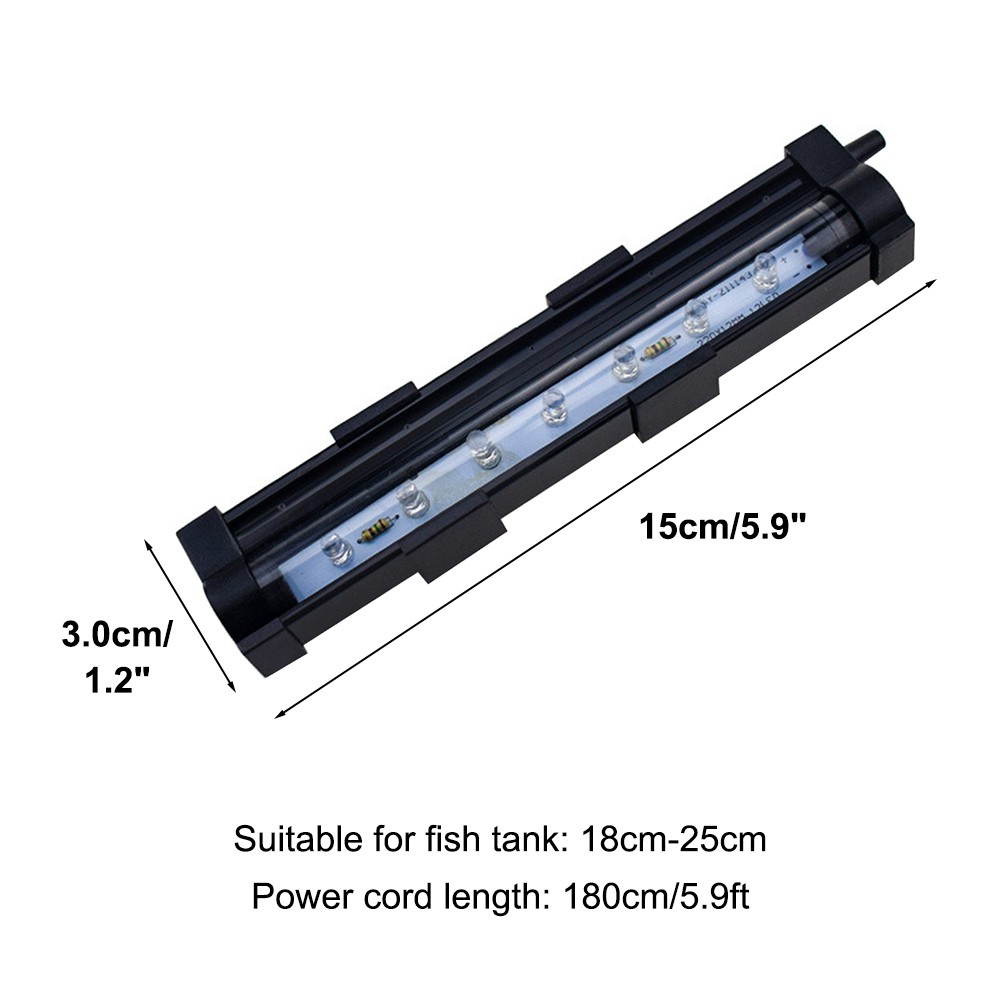 Aquarium LED Luchtbel Licht Aquarium Luchtpomp Onderwaterlamp Dompelpomp Aquarium Licht Stille Oxygenator Aquarium Bubbler