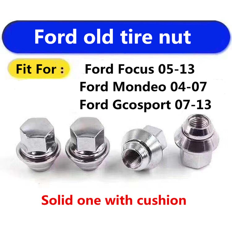 20Pcs Alloy Wheel Nuts Ford Focus MK1 MK2 MK3 ST RS M12 X 1.5 19MM Bolt Lug Stud Tyre Whorl Nut with Pad